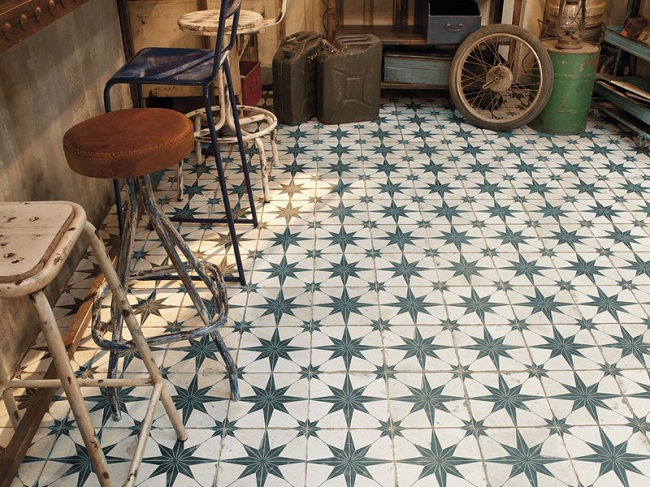 Star Pattern Floor Tile