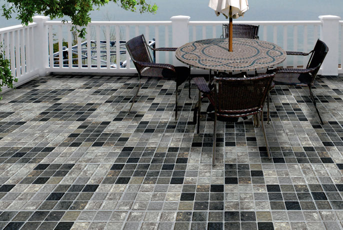 Terrace Floor Tiles Design