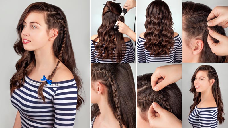 Hair style girl step by step