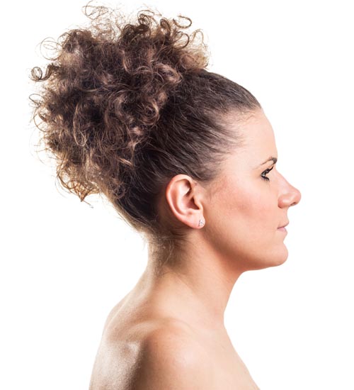 Pineapple Bun for Curly-Haired Girls