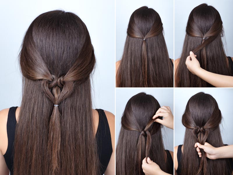 Top 20 Simple Hairstyles for Gowns and Frocks | Medium hair styles, Long  hair styles, Party hairstyles for long hair