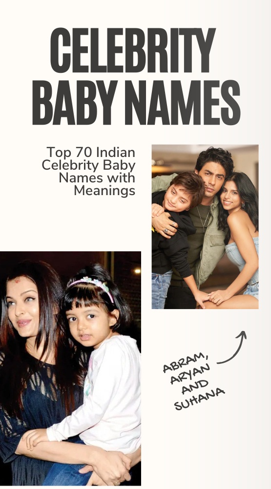 Indian Celebrity Baby Names With Meanings