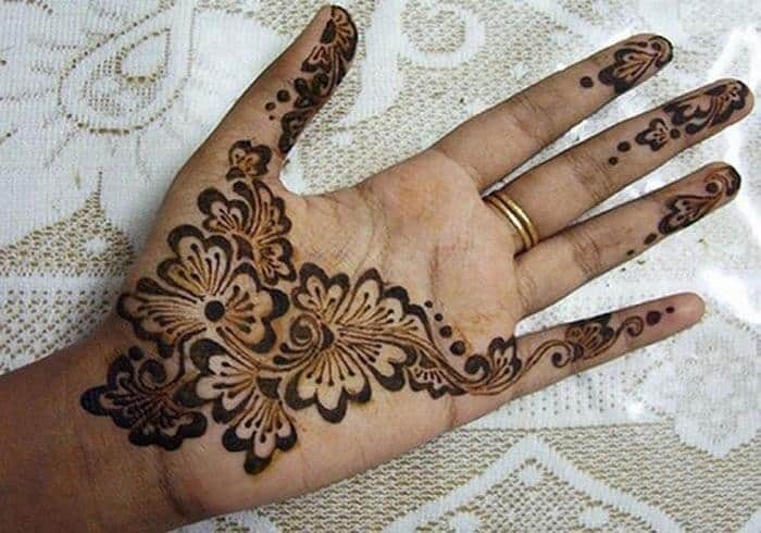 Different Mehendi Design for Front Hand