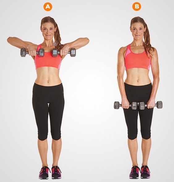 Upright Row - armpit fat workouts