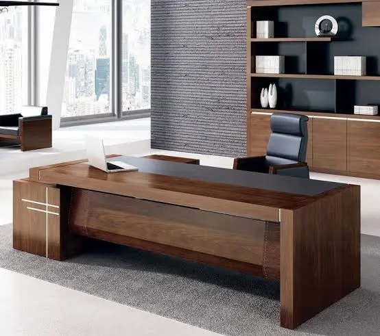 30 Latest Office Table Designs With, Office Table Wooden Design