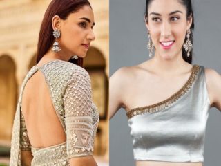 20 Stylish Silver Blouse Designs That Will Mesmerise You