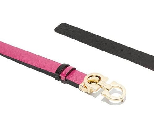 Adjustable Pink Gancini Belt