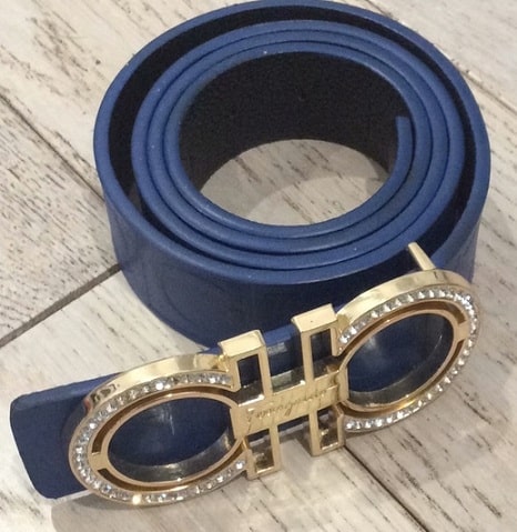 Womens Belts Ferragamo Belts Blue - Save 4% Ferragamo Leather Belts Purple in Black 