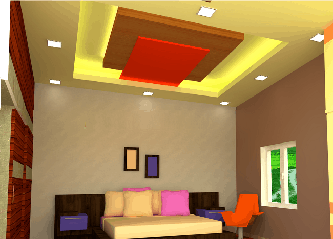 Gypsum Ceiling Design for Bedroom