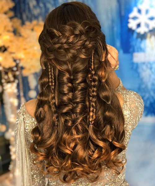 Fancy Indian Braid Hairstyle
