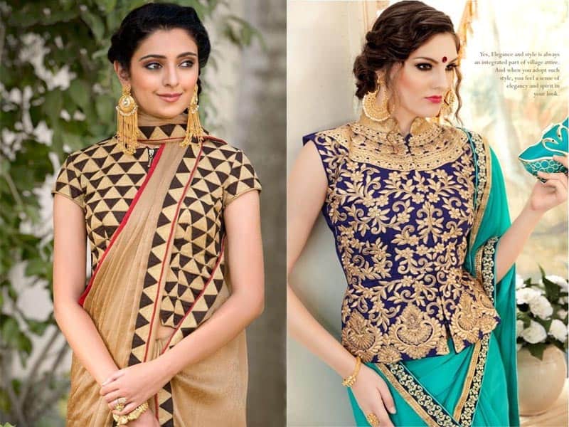 Jacquared Banarasi Jacket Style Frill Sleeves Redymade 3