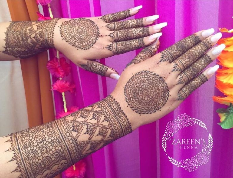 Simple Bridal Mehndi for Back Hand - Simple Bridal Mehndi Designs - Mehndi  Designs - MomCanvas