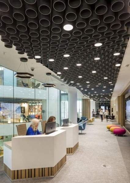 Reception Area False Ceiling Designs For Office