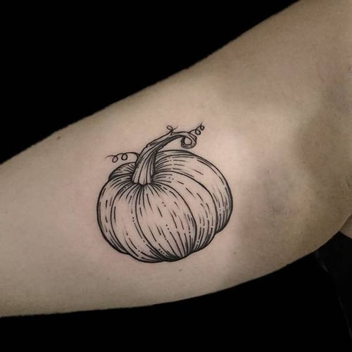 Pumpkin Tattoo Designs 5