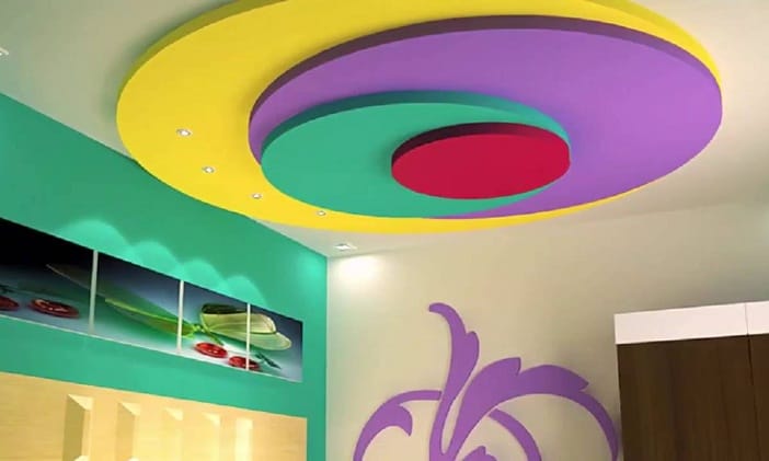 Round Ceiling Colored Design