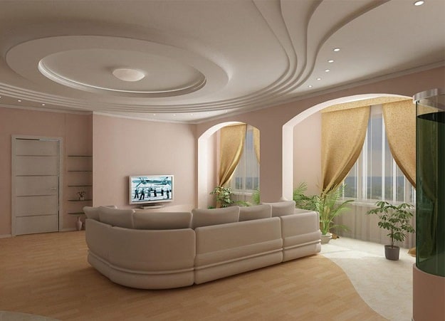 Sitting Room Gypsum Ceiling Designs