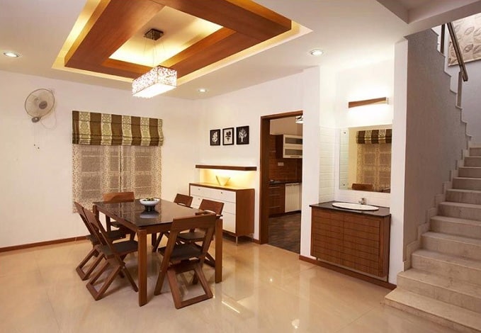 Wooden Ceiling Designs for Dining Room