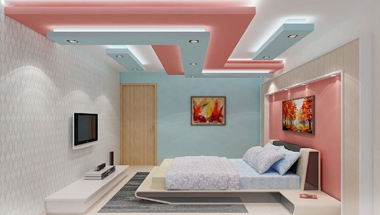 Bedroom High Ceiling Decorating