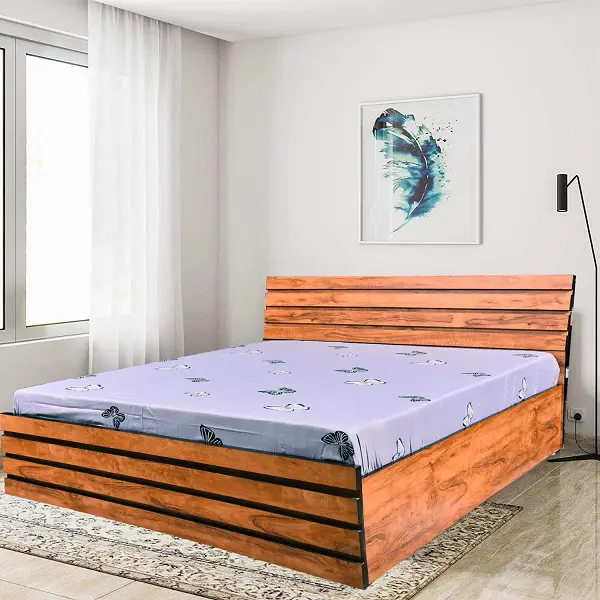 40 Latest Best Bed Designs With, Simple Wooden Bed Frame With Headboard