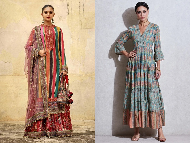 Ashda Fashion Green Designer Bollywood Style Indian Ethnic Casual Handwork  Long Kurti