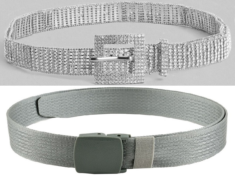 Silver Single discount 69% NoName belt WOMEN FASHION Accessories Belt Silver 