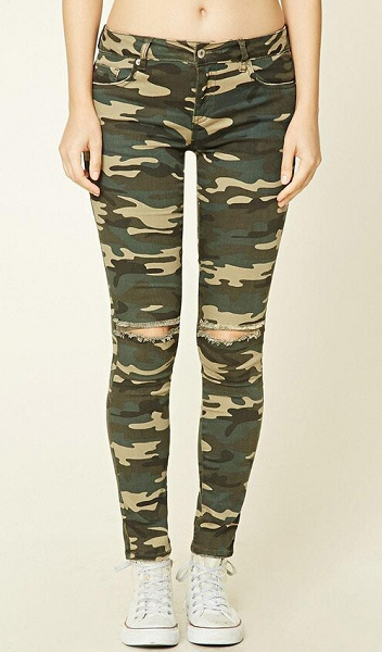 Army Style Pencil Jeans
