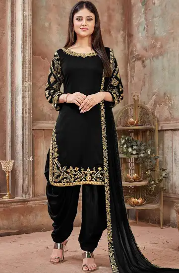 Black Punjabi Suit Design 2020