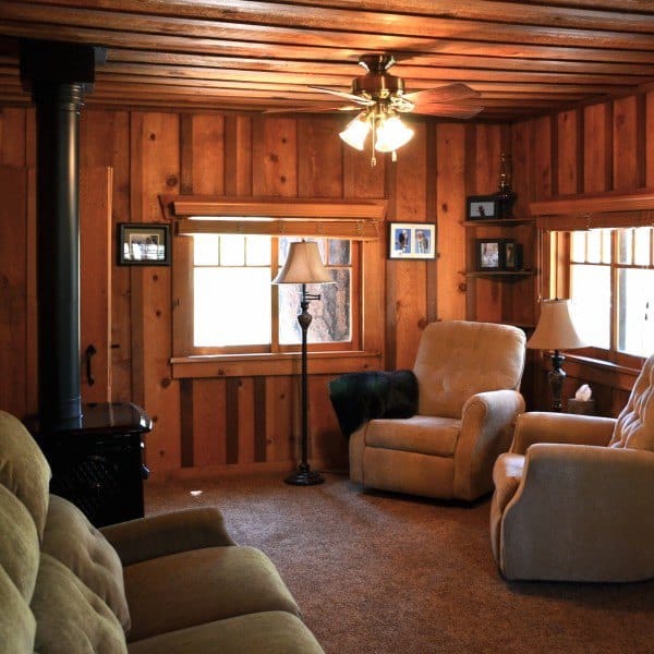 Cabin Living Room Design