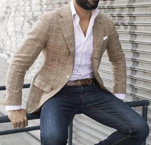 casual blazer for mens with jeans