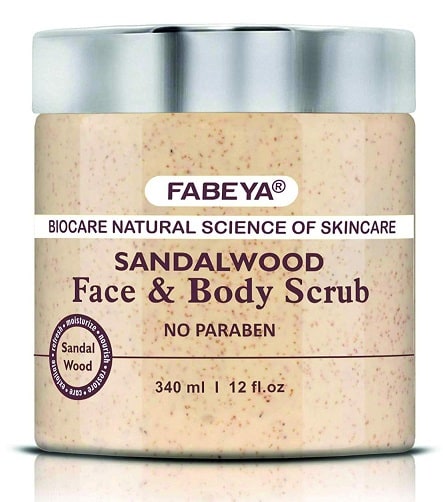 Fabeya Biocare Natural Sandalwood Face and Body Scrub