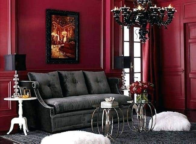 Gothic Living Room Designs