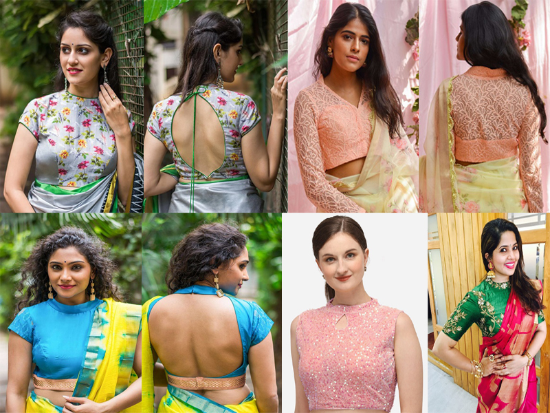 High Neck Blouse Designs Try These 20 Models For Celebrity Look