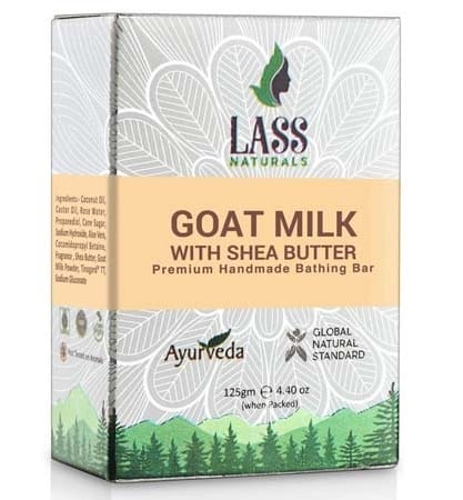 Lass Naturals Goat Milk with Shea Butter Soap for Sensitive Skin