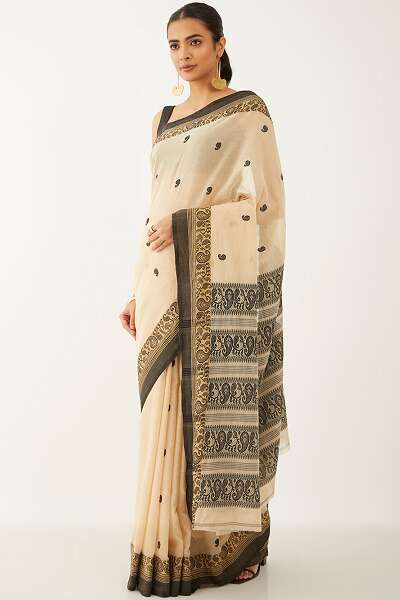 Light Color Bengali Cotton Sari