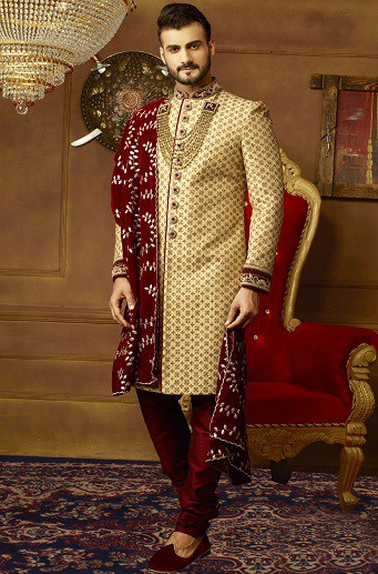 Golden Sherwani Designs - Try These 10 Models For A Bright Look
