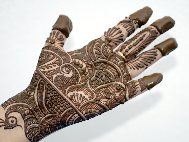 Front side mehndi for fingers – FashionEven