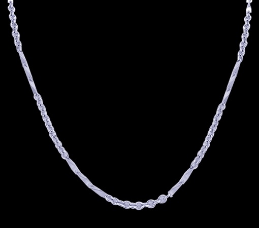 Plain Silver Casual Chain