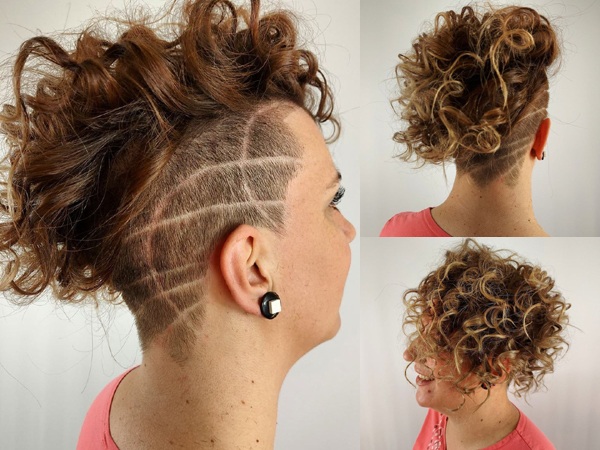 Wavy Haircut with Fade for Women