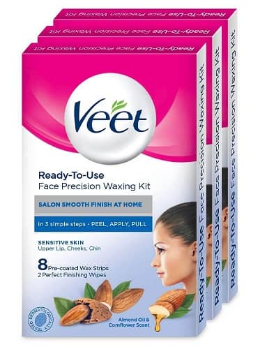 Veet Face Precision Waxing Kit for Upper Lips, Cheeks & Chin