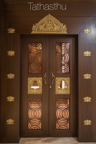 Antique Pooja Room Door Designs