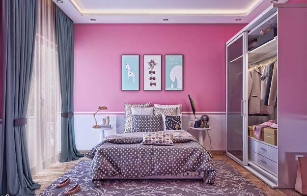 Pink Bedroom Colour Design