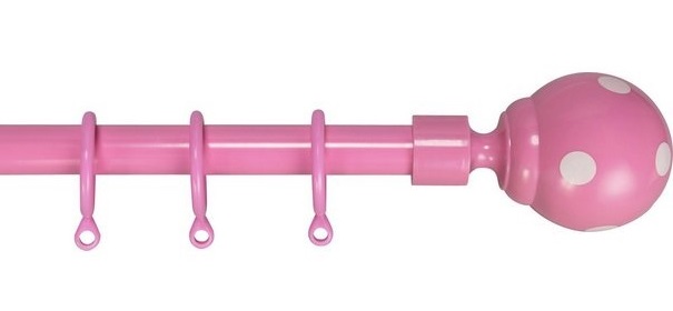 Pink Curtain Rods