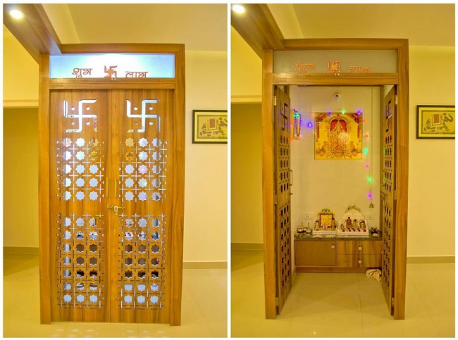 Pooja Room Door Frame Design