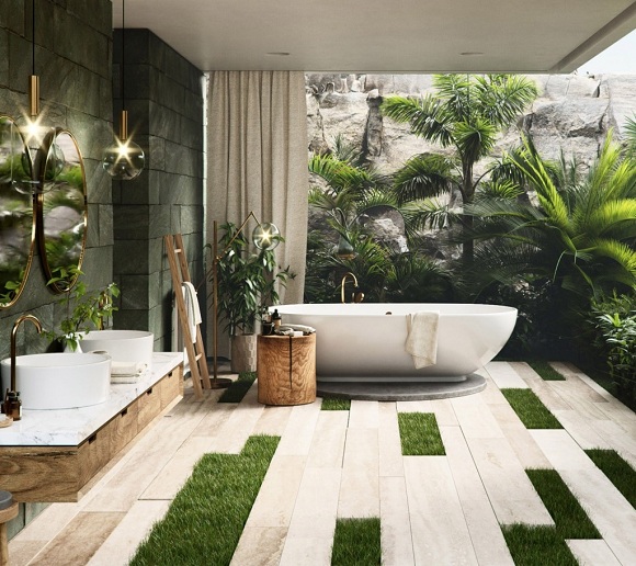 Tropical Bathroom Ideas