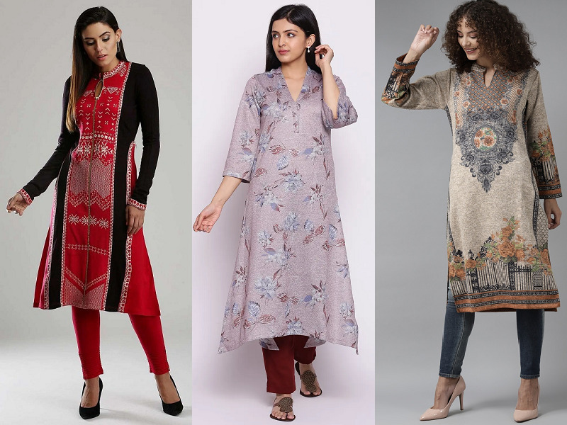 HOW TO STYLE KURTI IN WINTER IN DIFFERENT WAYS