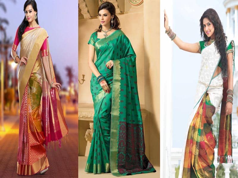 Different Types of Kanjivaram Sarees with Price - Tissue Kanjeevaram, Low  range, Bridal Saree#saree - YouTube