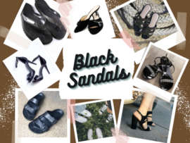 8 Trending Designs of Black Sandals For Women in Fashion