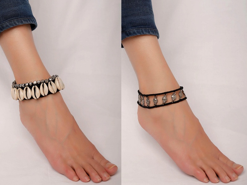 Black Thread Anklets Try This 15 Beautiful And Stylish Collection