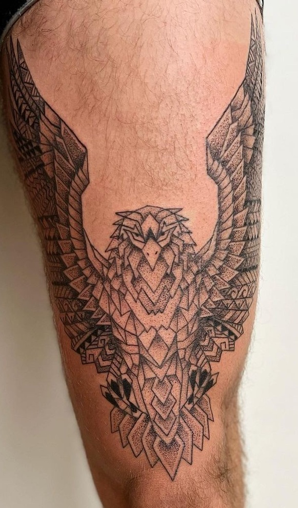 Eagle Leg Tattoo