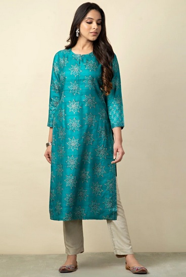 Pink Banarasi Zari Butta Silk Fabric Stitched Designer Women Kurti